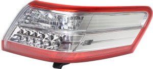 Tail Light for Toyota Camry 2010-2011, Right (Passenger), Outer, Lens and Housing, Hybrid Model, Japan Built Vehicle, Replacement