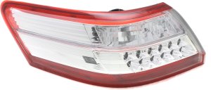 Tail Light for Toyota Camry 2010-2011, Left (Driver) Side, Outer, Lens and Housing, Suitable for Hybrid Model, Japan Built Vehicle, Replacement