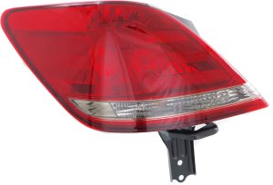 Tail Light Assembly for Toyota Avalon 2008-2009, Left (Driver), Outer, Halogen, Replacement
