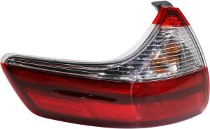 Tail Light Assembly for Toyota Sienna 2015-2019, Left (Driver) Outer, Excludes SE Model, Replacement
