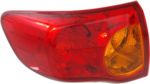 Tail Light for 2009-2010 Toyota Corolla, Left (Driver), Lens and Housing, For Japan Built Vehicle, Replacement