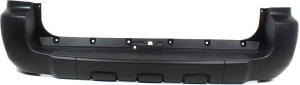Rear Bumper Cover for Toyota 4Runner 2006-2009, Primed (Ready to Paint), Without Trailer Hitch, Replacement