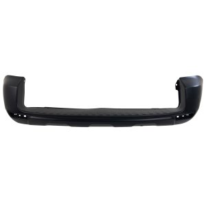 Rear Bumper Cover for Toyota RAV4 2009-2012, Primed (Ready to Paint), Without Flare Hole, Without Bumper Extension, Replacement