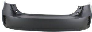 Rear Bumper Cover for Toyota Prius V 2012-2018, Primed (Ready to Paint), without Lower Molding, Replacement