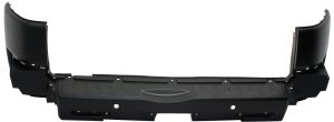 Rear Bumper Cover for Toyota FJ Cruiser 2007-2010, Textured with Rear Object Sensor Holes, Replacement