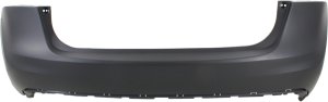 Rear Bumper Cover for Toyota Avalon 2013-2018, Upper, Primed (Ready to Paint), Without Parking Aid Sensor Holes, Replacement