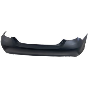 Rear Bumper Cover for Toyota Camry 2015-2017, Primed (Ready to Paint), without Parking Aid Sensor Holes, Replacement
