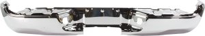 Step Bumper Face Bar for 2005-2015 Toyota Tacoma, Chrome, without Pad, with Pad Provision, without Mounting Bracket, without Sensor Holes, Suitable for SR5 Package, Fleetside, Replacement