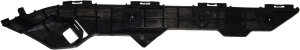 Rear Bumper Bracket Right (Passenger) Side Support for Toyota Corolla 2009-2013, Plastic, Replacement