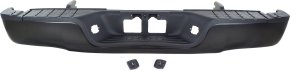 Step Bumper, Face Bar and Pad for Toyota Tundra 2007-2013, with Pad Provision, Mounting Bracket Included, Black, without Parking Assist Sensor Holes, Rock Warrior Package, Fleetside, Replacement