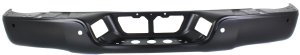 Step Bumper Face Bar for 2007-2013 Toyota Tundra, Without Pad, With Pad Provision, Without Mounting Bracket, Black, With Parking Assist Sensor Holes, With Rock Warrior Package, Fleetside, Replacement