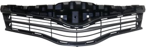 Textured Black Shell and Insert Grille for Toyota Yaris 2014-2014, CE/Comfort/Luxury/LE Models, Replacement, Built in France