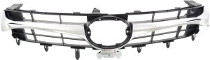 Grille for Toyota Camry 2015-2017 and Hybrid, Black & Chrome, LE / XLE Models, Without Pre Collision System, Replacement