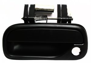 Front Exterior Door Handle for Toyota Tundra 2000-2006, Left (Driver), Smooth Black, Standard/Extended Cab Pickup, Replacement