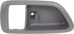 Front Door Handle Right (Passenger) for Toyota Avalon (2000-2004), Sequoia (2001-2007), with Bezel, Inside, Gray (Stone), Plastic, Rear Replacement