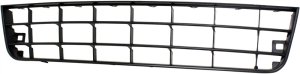 Front Bumper Grille for Volkswagen Rabbit 2006-2009, Textured Black, Bar Type, Replacement