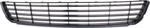 Front Bumper Grille for Volkswagen Golf/Jetta Wagon (2010-2014), Textured Black, Replacement