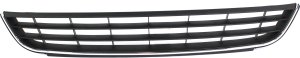 Front Bumper Grille for Volkswagen Jetta 2011-2014, Black/Chrome, Sedan, Excludes GLI Model, Replacement