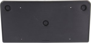 Front License Plate Bracket for Volkswagen Jetta Sedan, 2011-2014, Textured Black, Replacement