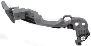 Front Bumper Bracket for Volkswagen Golf/GTI 2010-2014, Left (Driver), Outer Cover Locating Guide, Plastic, Hatchback, Replacement
