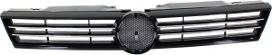 Grille for Volkswagen Jetta Sedan 2011-2014, Chrome Shell with Painted Black Insert (Excluding GLI/Hybrid Model), Replacement