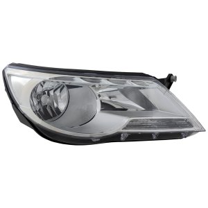 Headlight Assembly for Volkswagen Tiguan 2009-2011, Right (Passenger), Halogen, Replacement