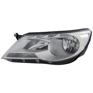 Headlight Assembly for Volkswagen Tiguan 2009-2011, Halogen, Left (Driver) Side, Replacement