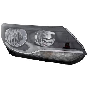 Headlight Assembly for Volkswagen Tiguan 2012-2017/Tiguan Limited 2017-2018, Right (Passenger), Halogen, Replacement