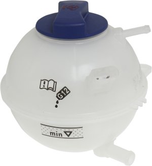 Coolant Reservoir with Cap for 1999-2010 Volkswagen Golf, 1998-2006 Beetle, New Body Style, Excluding 2.5L Engine, Replacement