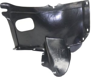 Front Fender Liner for Volkswagen Golf/Jetta, 2010-2014, Left (Driver), Plastic, 6-Speed Transmission, Wagon, Replacement