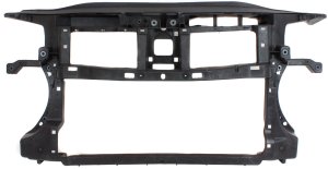 Radiator Support Assembly for Volkswagen Passat CC 2009-2012, Composite of Black Plastic with Steel, Replacement
