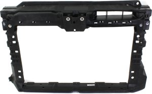 Radiator Support for Volkswagen Jetta 2011-2018, Plastic with Steel, Excludes Hybrid Model, Sedan, Replacement