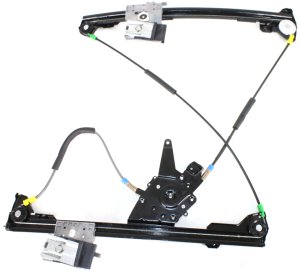Front Window Regulator for Volkswagen Cabrio 1995-2002, Right (Passenger), Power, Without Motor, Replacement