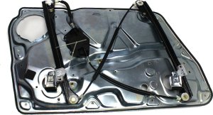 Front Window Regulator for Volkswagen Passat 1998-2005, Right (Passenger), Power, Without Motor, With Panel, Replacement