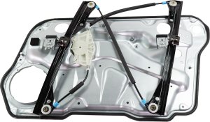 Manual Front Window Regulator with Panel for Volkswagen Golf 1999-2006, Jetta 1999-2005, Left (Driver), 4-Door, Replacement