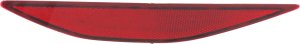 Rear Bumper Reflector Light for Volkswagen Golf 2015-2017, E-Golf, Golf R, GTI 2015-2018, Left (Driver), Replacement