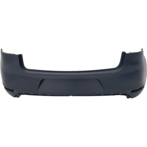 Rear Bumper Cover for Volkswagen Golf/GTI 2010-2014, Hatchback, Primed (Ready to Paint), Without Park Assist Sensor Holes, Replacement