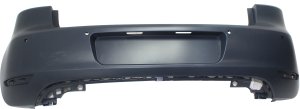 Rear Bumper Cover for Volkswagen Golf Hatchback 2010-2014, with Parking Assist Sensor Holes, Replacement