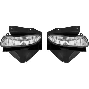 Fog Light Assembly for Ford Mustang 1999-2004, Right (Passenger) and Left (Driver), Halogen, Clear Lens, Replacement