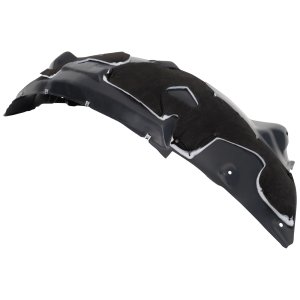 Front Fender Liner for Ford F-150 2021-2023, Right (Passenger), Plastic Vacuum Form with Rubber and Aluminum Pad, for Lariat/Limited/King Ranch/Platinum/Tremor/(3.0L Eng., XL/XLT Models), Crew/Extended Cab, Replacement
