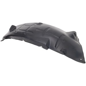 Front Fender Liner for 2021-2023 Ford F-150, Right (Passenger), Plastic, Vacuum Form, Aluminum Pad, 2.7/3.0 Regular/3.3/3.5/5.0L Turbo Eng., XL Model, Crew, Extended Cab (21-21), Replacement