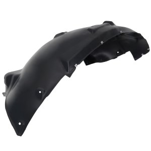Front Fender Liner for Ford F-150 2021-2023, Left (Driver), Plastic, Vacuum Form, with Rubber and Aluminum Pad, 2.7/3.0 Regular/3.3/3.5/5.0L Turbo Eng., XLT Model, Crew/Extended Cab 2021, Replacement