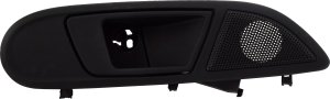Front Interior Door Handle for Ford Fiesta 2011-2019, Right (Passenger) Side, Textured Black without Power Switch Hole, S Model, Replacement