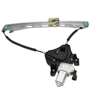 Front Window Regulator with Motor for Ford Transit Connect 2014-2022, Right (Passenger), Power, with One Touch Open Feature, Replacement
