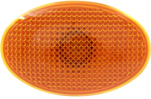 Rear Side Marker Light Assembly for Ford F-Series Super Duty Pickup 1999-2010, Right (Passenger) = Left (Driver), Front Section, Amber Lens, Replacement