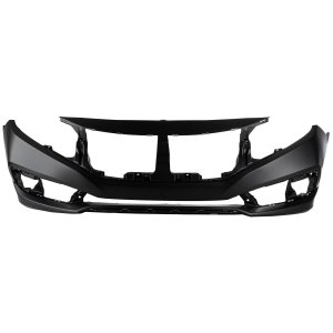 Front Bumper Cover for Honda Civic 2019-2021, DX/Deluxe, EX/EXtreme, EX-L/EXtreme Luxury, LX/Luxury, Sport, Touring Models, Coupe, Sedan (North America Built Vehicle), Primed (Ready to Paint), Replacement