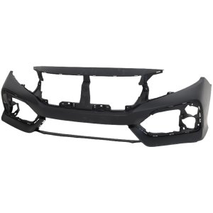 Front Bumper Cover for 2020-2021 Honda Civic EX/EX-L/LX/Sport/Sport Touring Hatchback, Primed (Ready to Paint), Replacement
