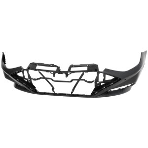 Front Bumper Cover for Hyundai Sonata 2020-2022, Upper, Primed (Ready to Paint), Excludes Hybrid Models, with 4 Sensor Holes, Replacement