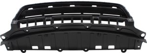 Front Bumper Grille Spoiler Assembly for Honda Civic 2009-2011, Textured Black, Sedan, Canada/USA Built, Excludes Hybrid Model, Replacement