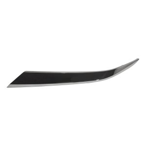 Front Bumper Molding Side Garnish for Hyundai Santa Fe 2019-2020, Left (Driver), Dark Chrome, Replacement
